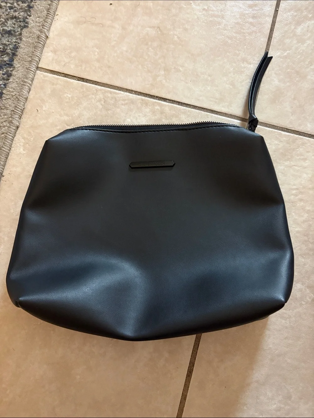 Steve Madden Black Cosmetic Pouch